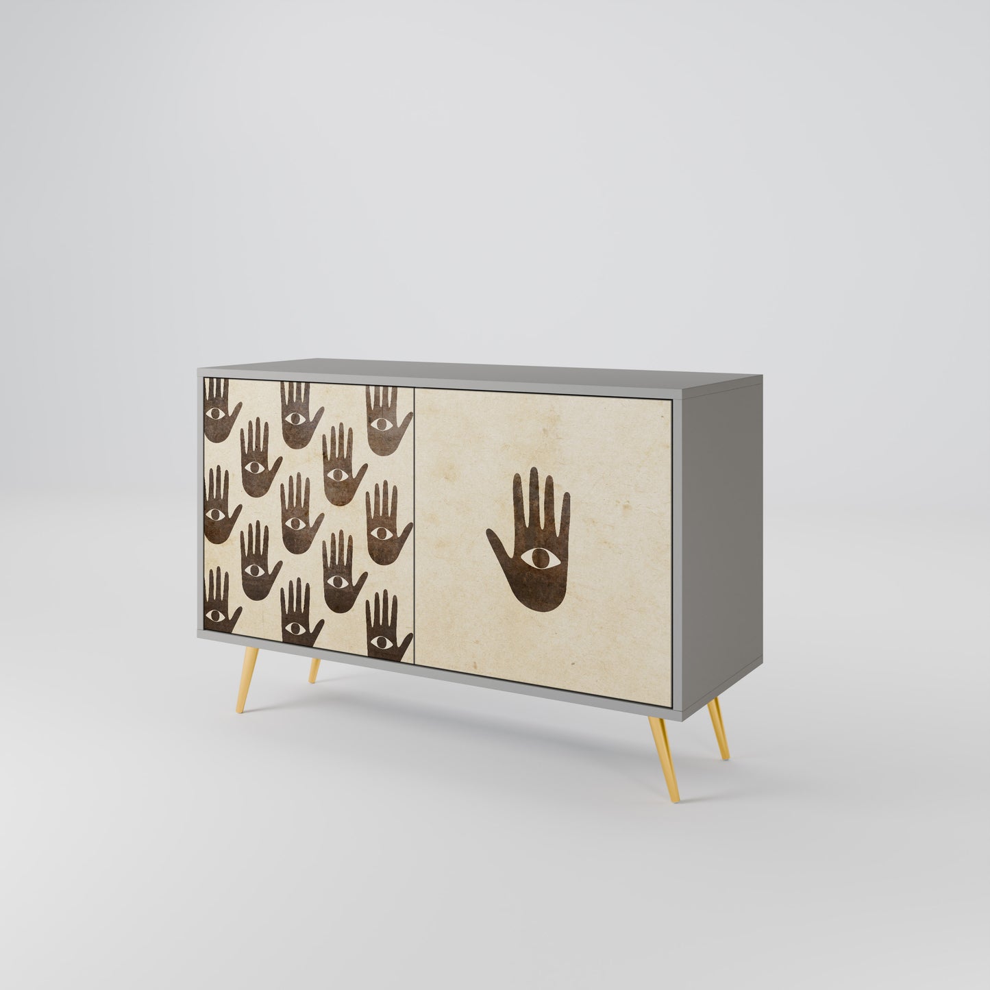 SEE MORE 2-Door Sideboard in Grey Finish