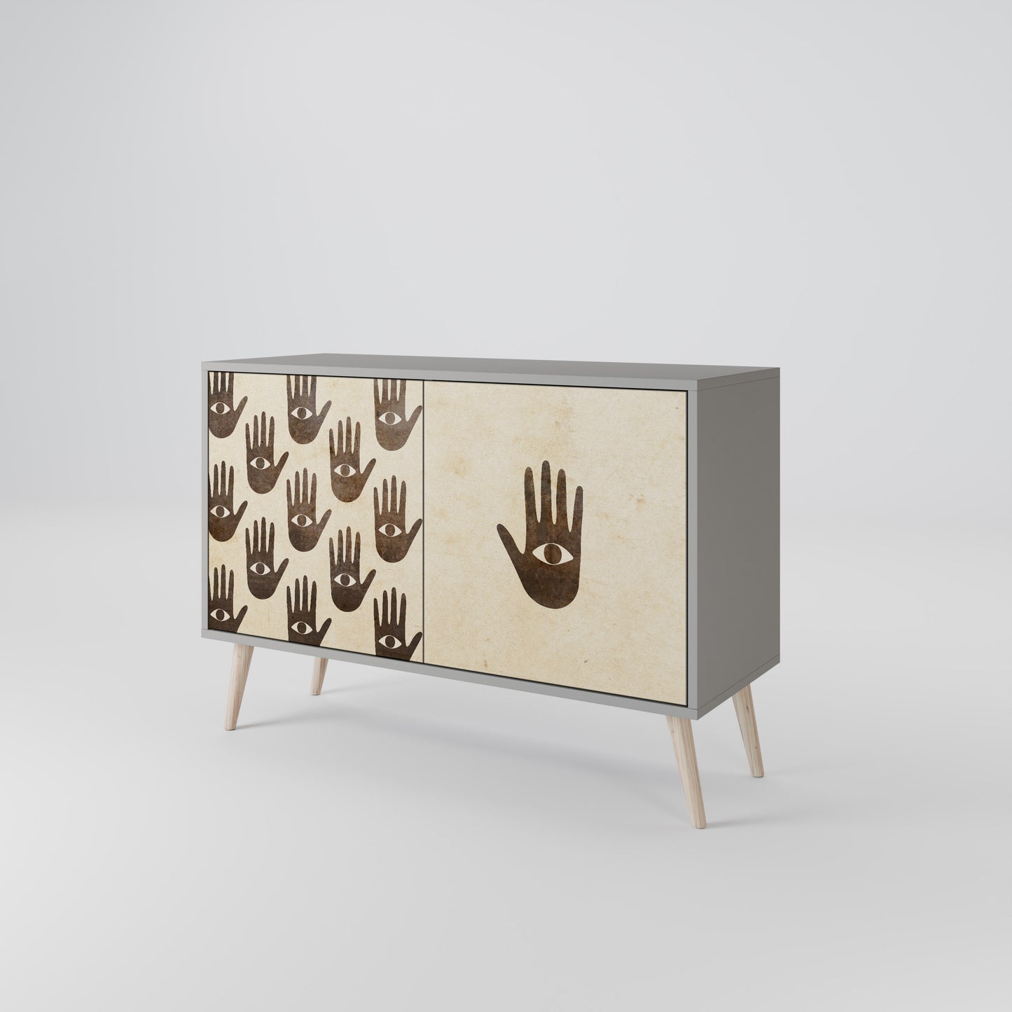 SEE MORE 2-Door Sideboard in Grey Finish