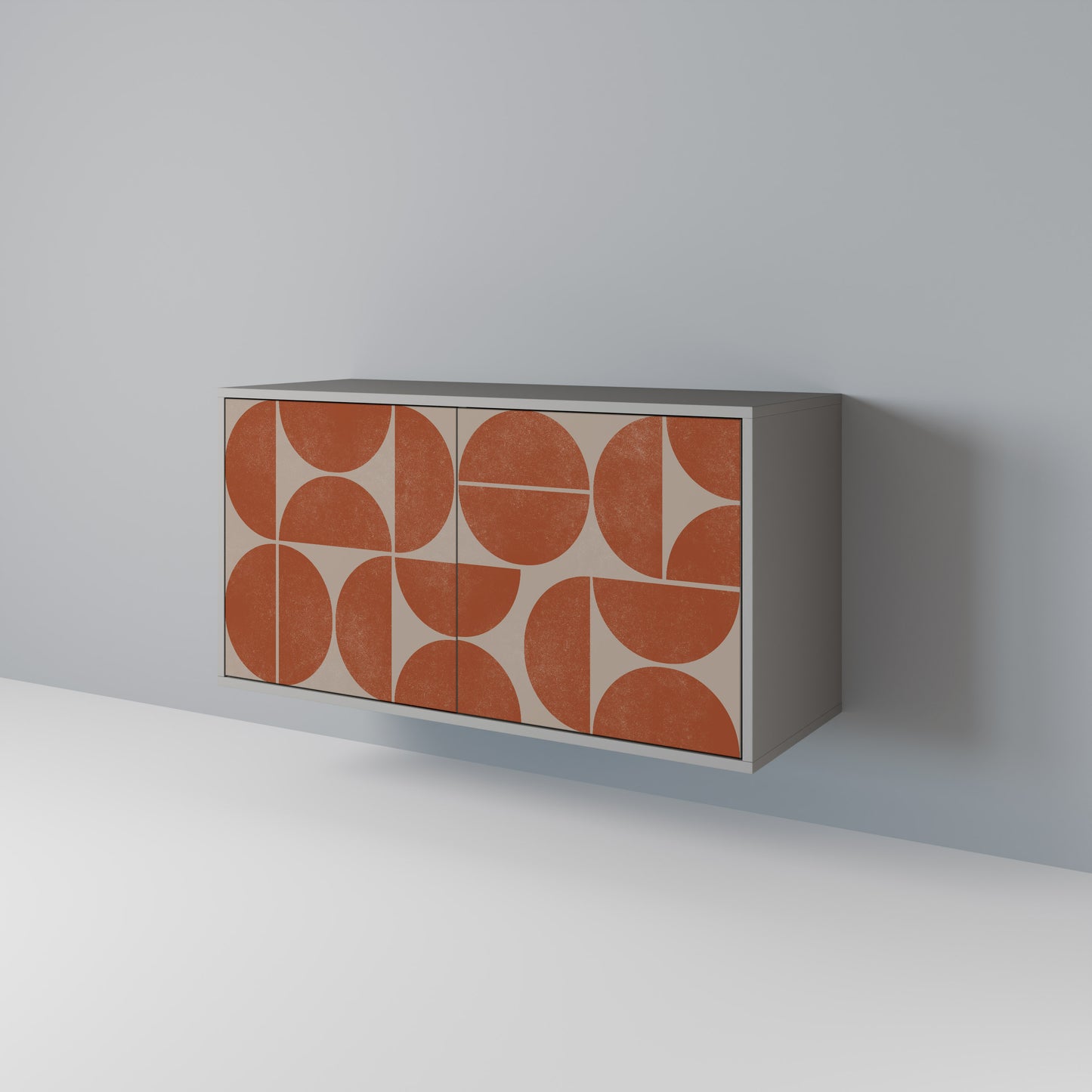 REPETITION COMPULSION 2-Door Sideboard in Grey Finish