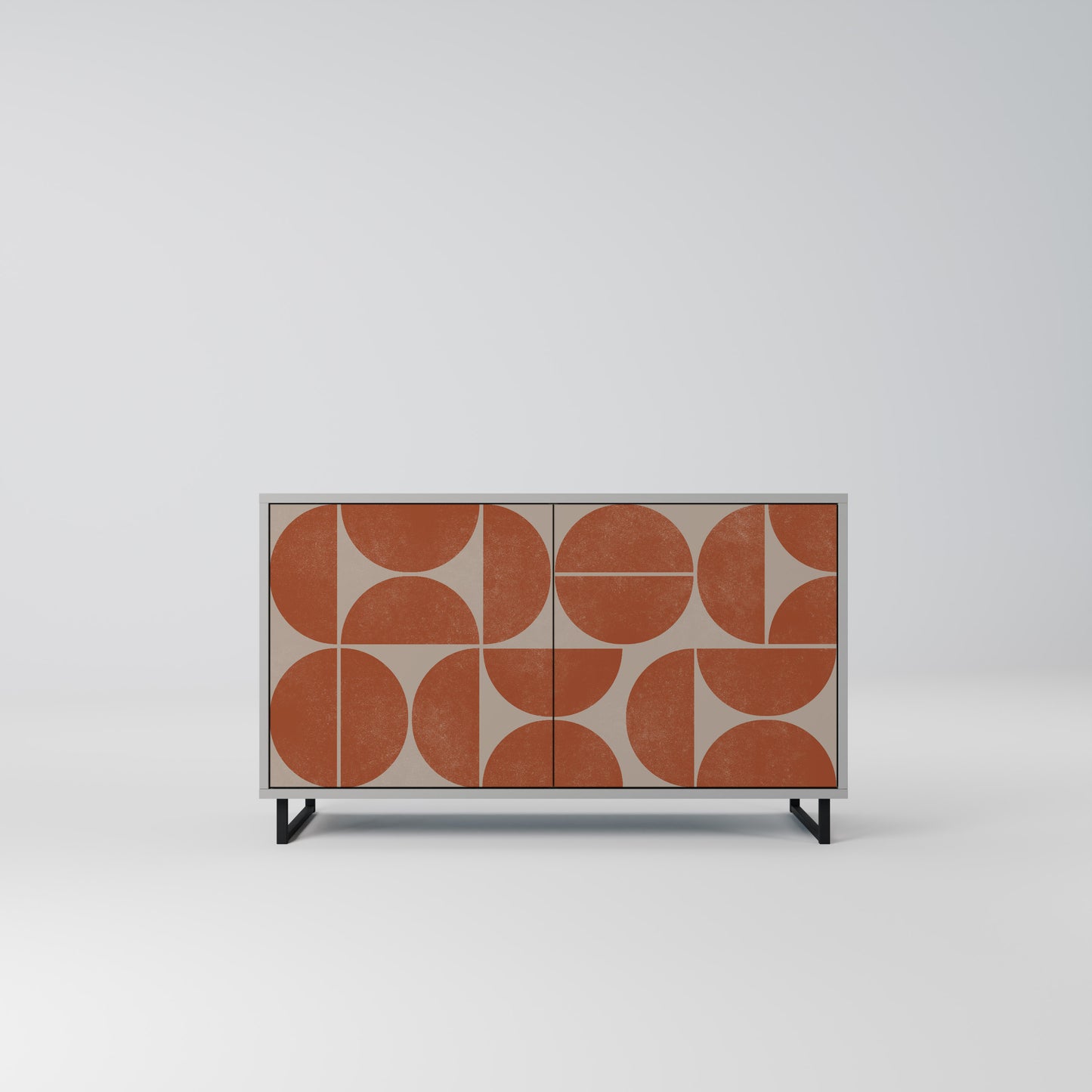 REPETITION COMPULSION 2-Door Sideboard in Grey Finish