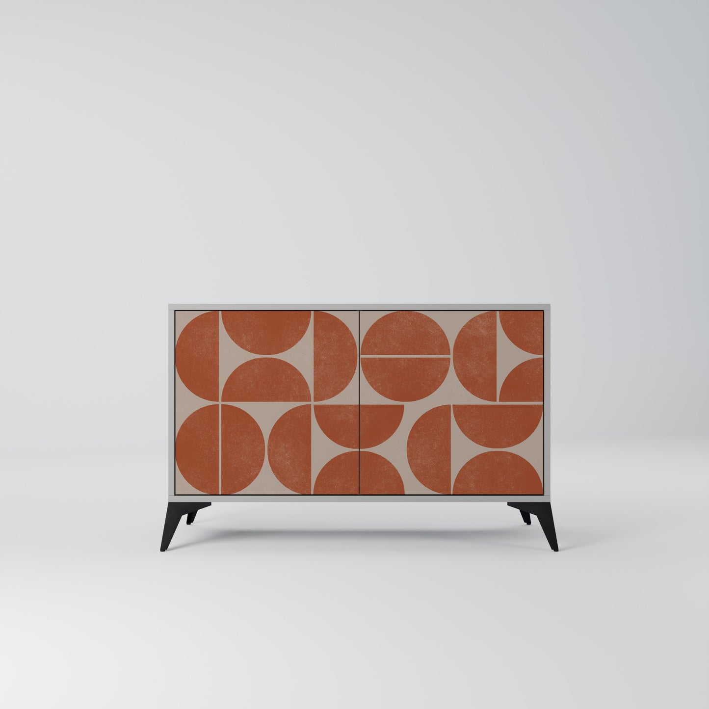 REPETITION COMPULSION 2-Door Sideboard in Grey Finish