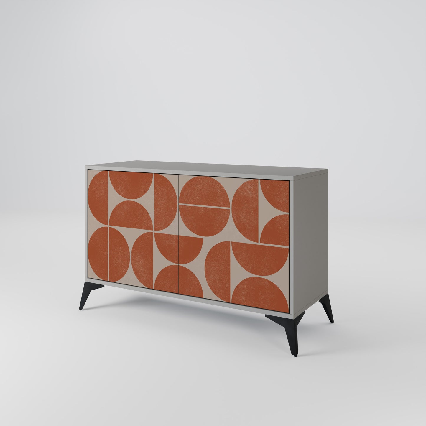 REPETITION COMPULSION 2-Door Sideboard in Grey Finish