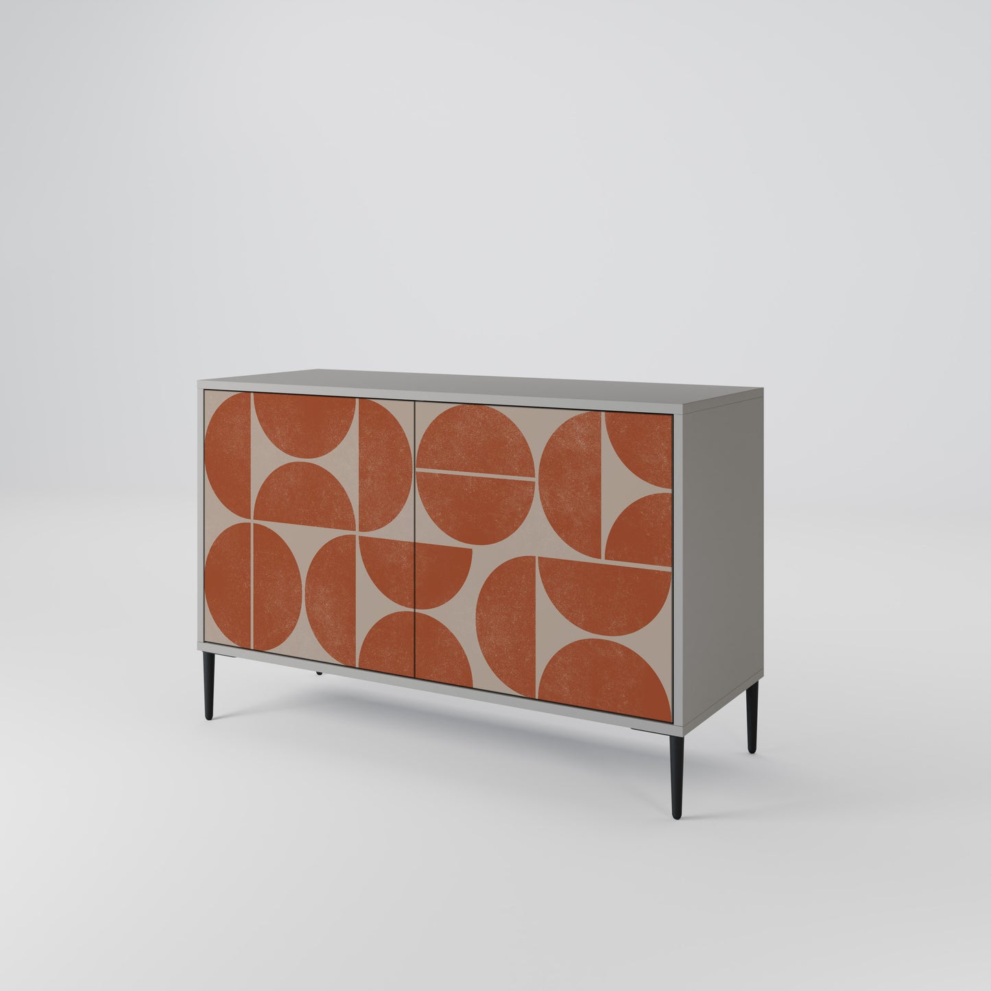 REPETITION COMPULSION 2-Door Sideboard in Grey Finish