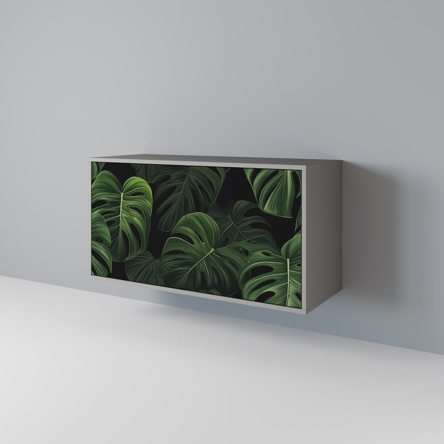 INFINITE MONSTERA 2-Door Sideboard in Grey Finish