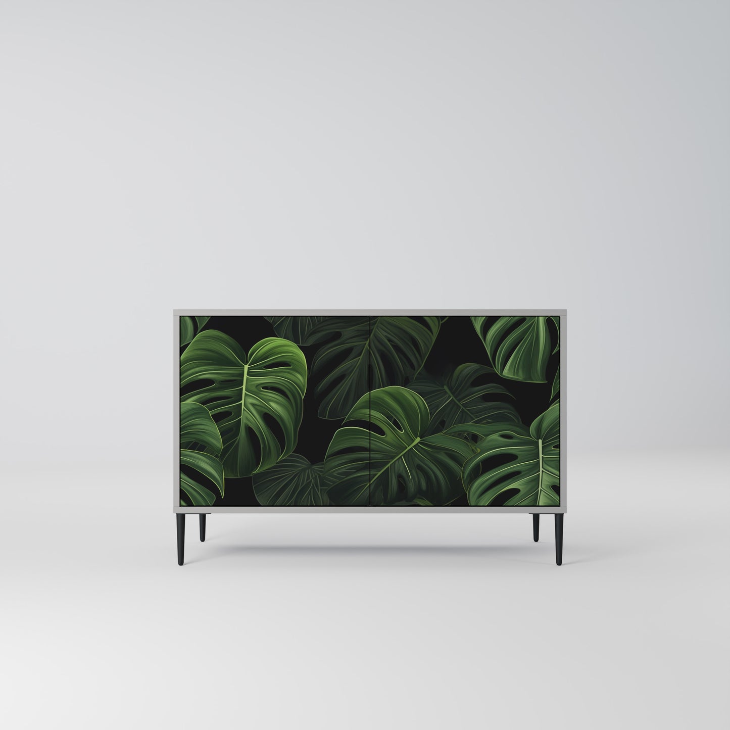 INFINITE MONSTERA 2-Door Sideboard in Grey Finish