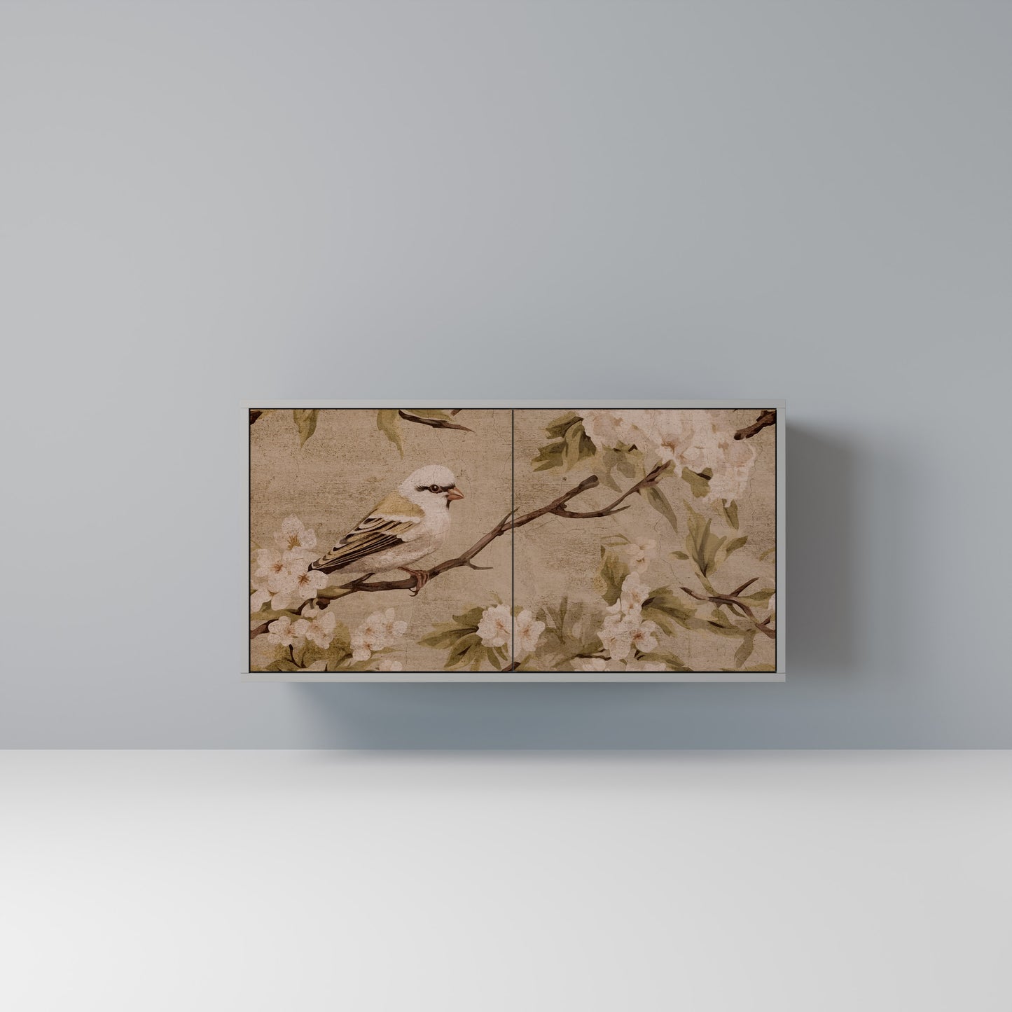 PETAL DISTINGUISH 2-Door Sideboard in Grey Finish