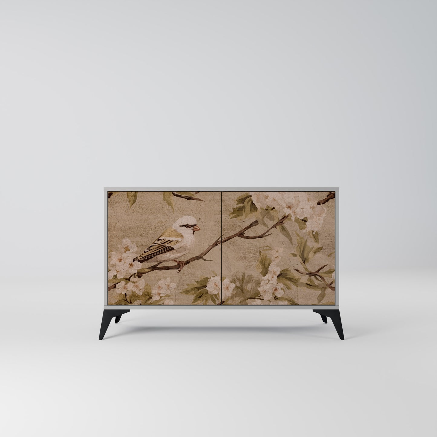 PETAL DISTINGUISH 2-Door Sideboard in Grey Finish