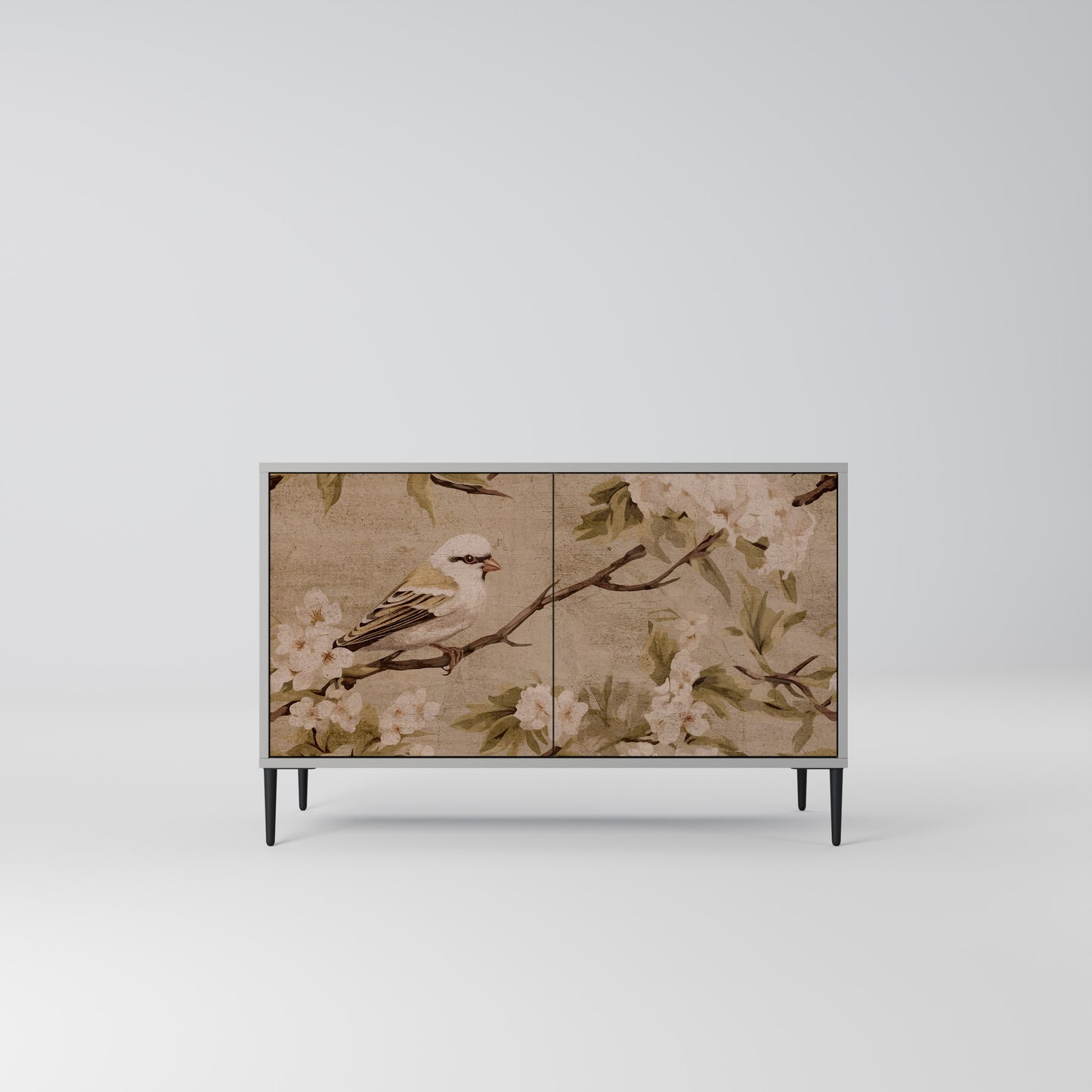 PETAL DISTINGUISH 2-Door Sideboard in Grey Finish