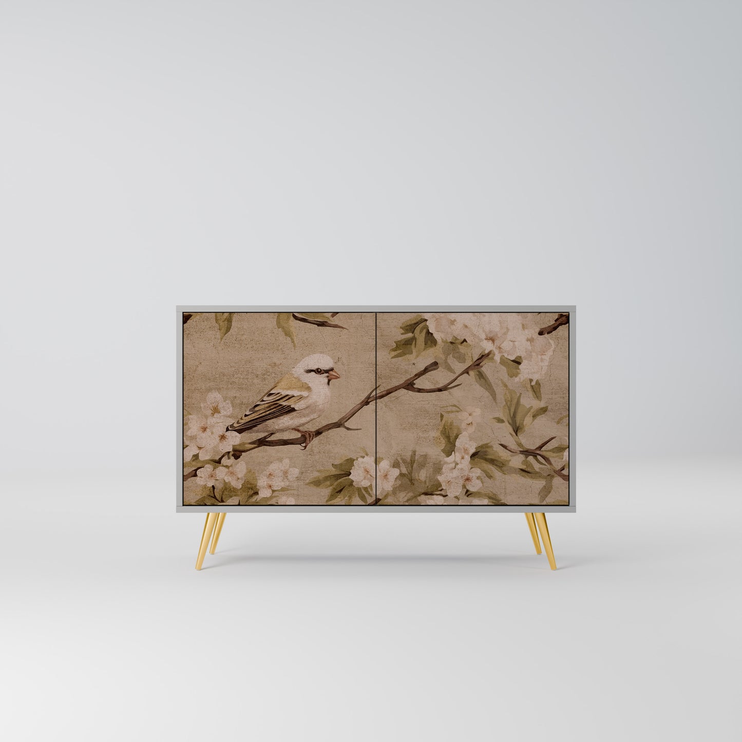 PETAL DISTINGUISH 2-Door Sideboard in Grey Finish