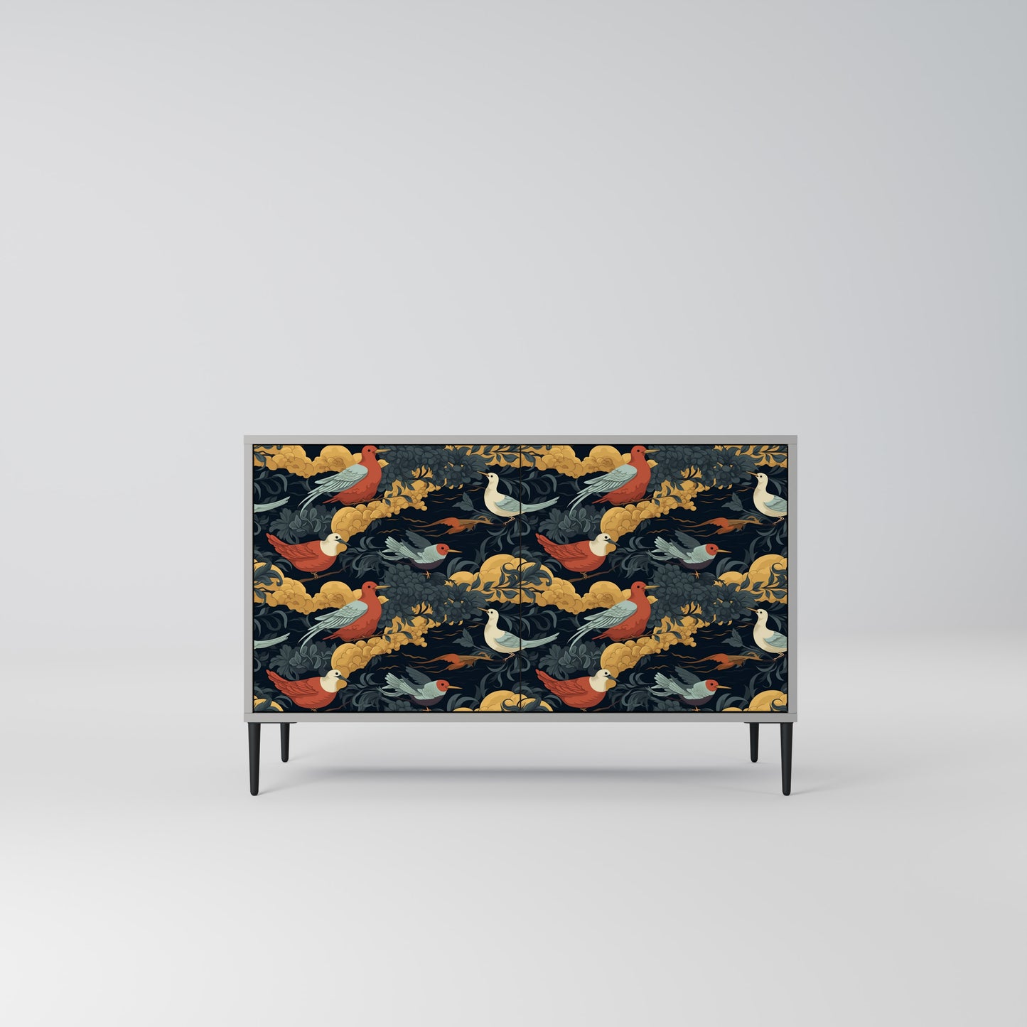 FOWLY DAZE 2-Door Sideboard in Grey Finish