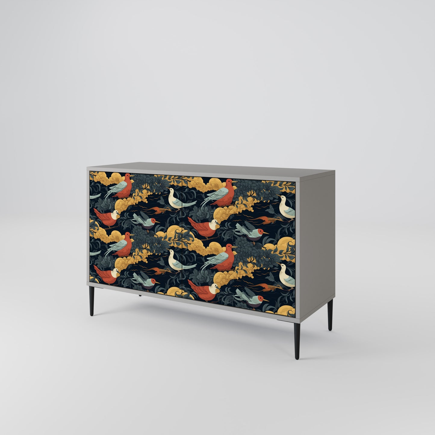 FOWLY DAZE 2-Door Sideboard in Grey Finish