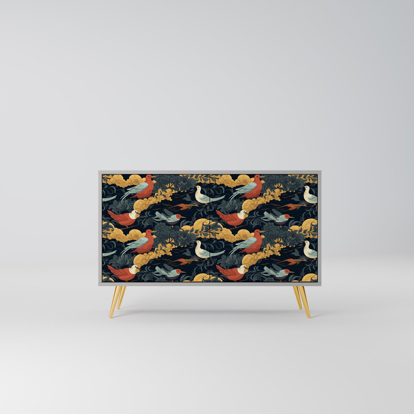 FOWLY DAZE 2-Door Sideboard in Grey Finish