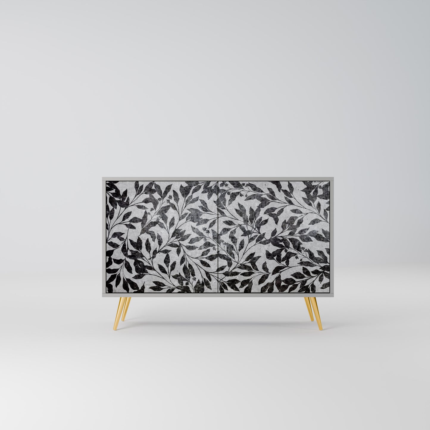CHARCOAL SPROUT 2-Door Sideboard in Grey Finish
