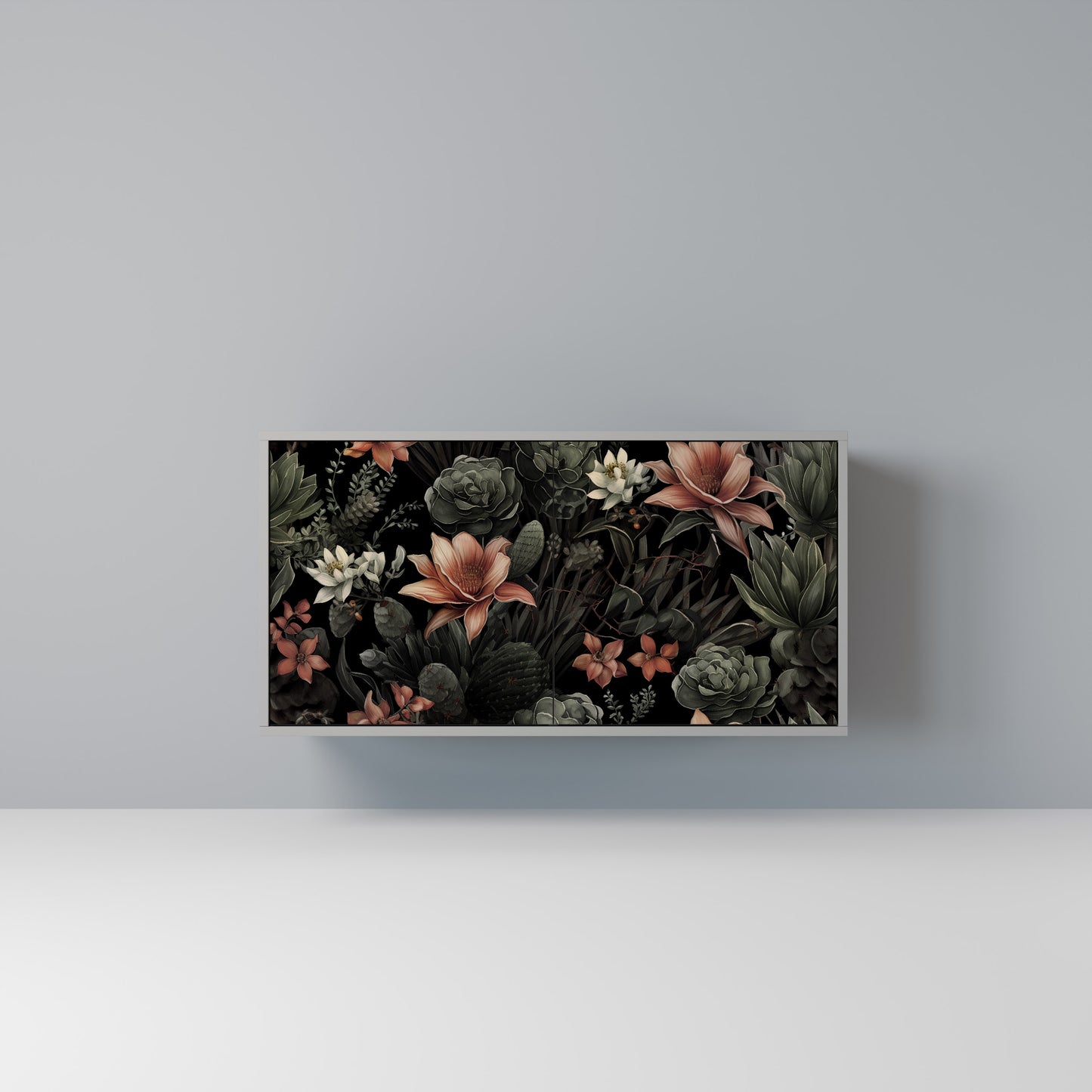 SECRET VERDURE 2-Door Sideboard in Grey Finish