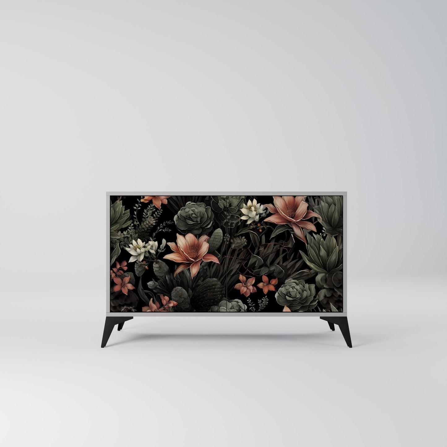 SECRET VERDURE 2-Door Sideboard in Grey Finish