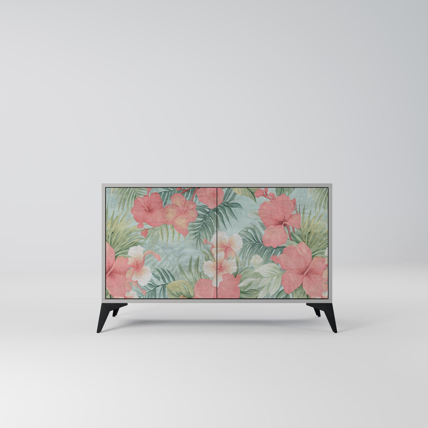 HAWAIIAN SPIRIT 2-Door Sideboard in Grey Finish