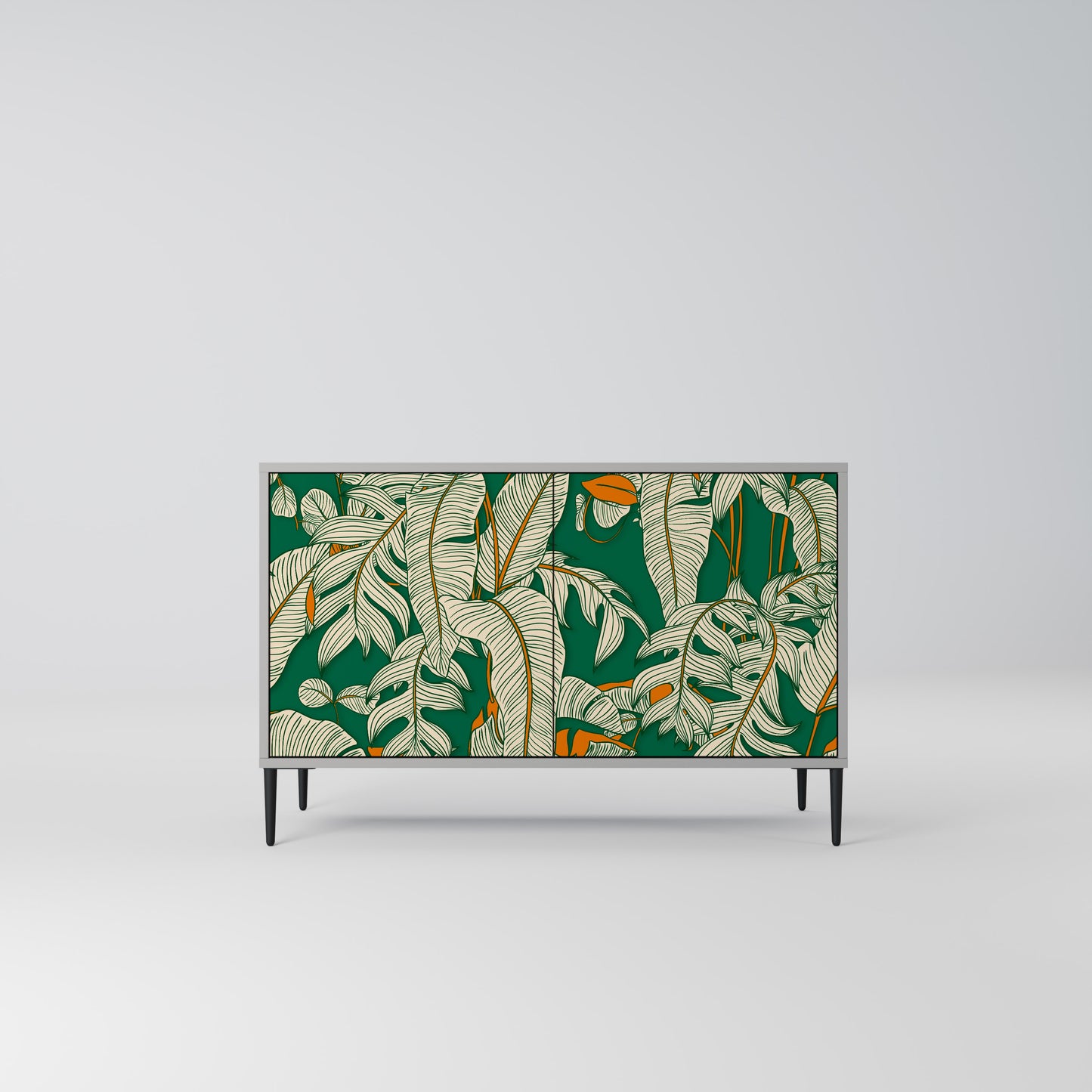 VERDANT PLEASURES 2-Door Sideboard in Grey Finish