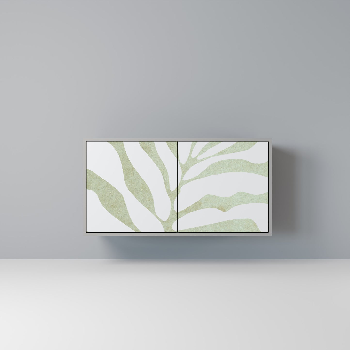 BOTANICAL SPARK 2-Door Sideboard in Grey Finish