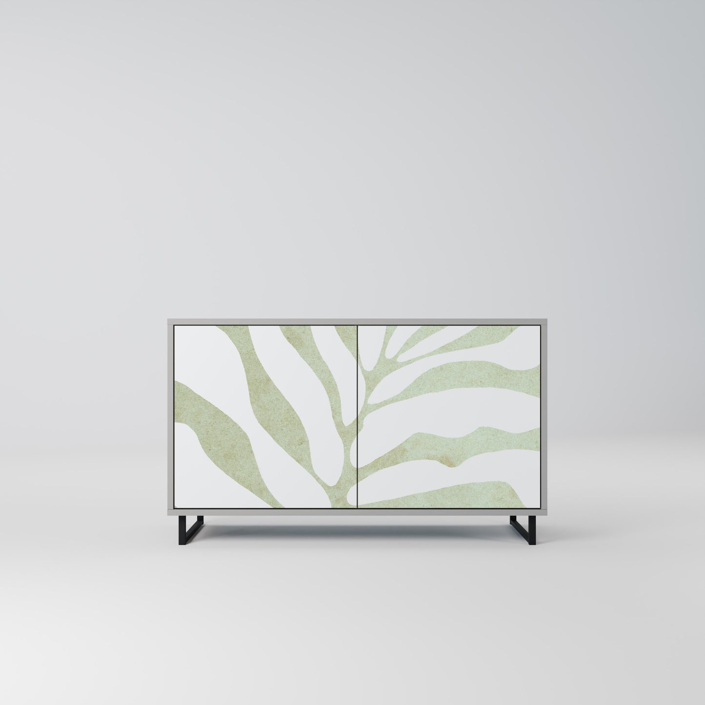 BOTANICAL SPARK 2-Door Sideboard in Grey Finish