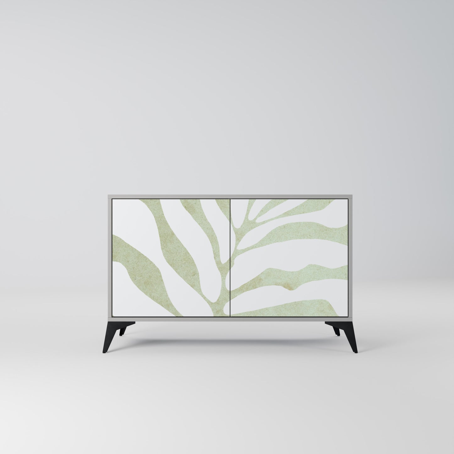 BOTANICAL SPARK 2-Door Sideboard in Grey Finish