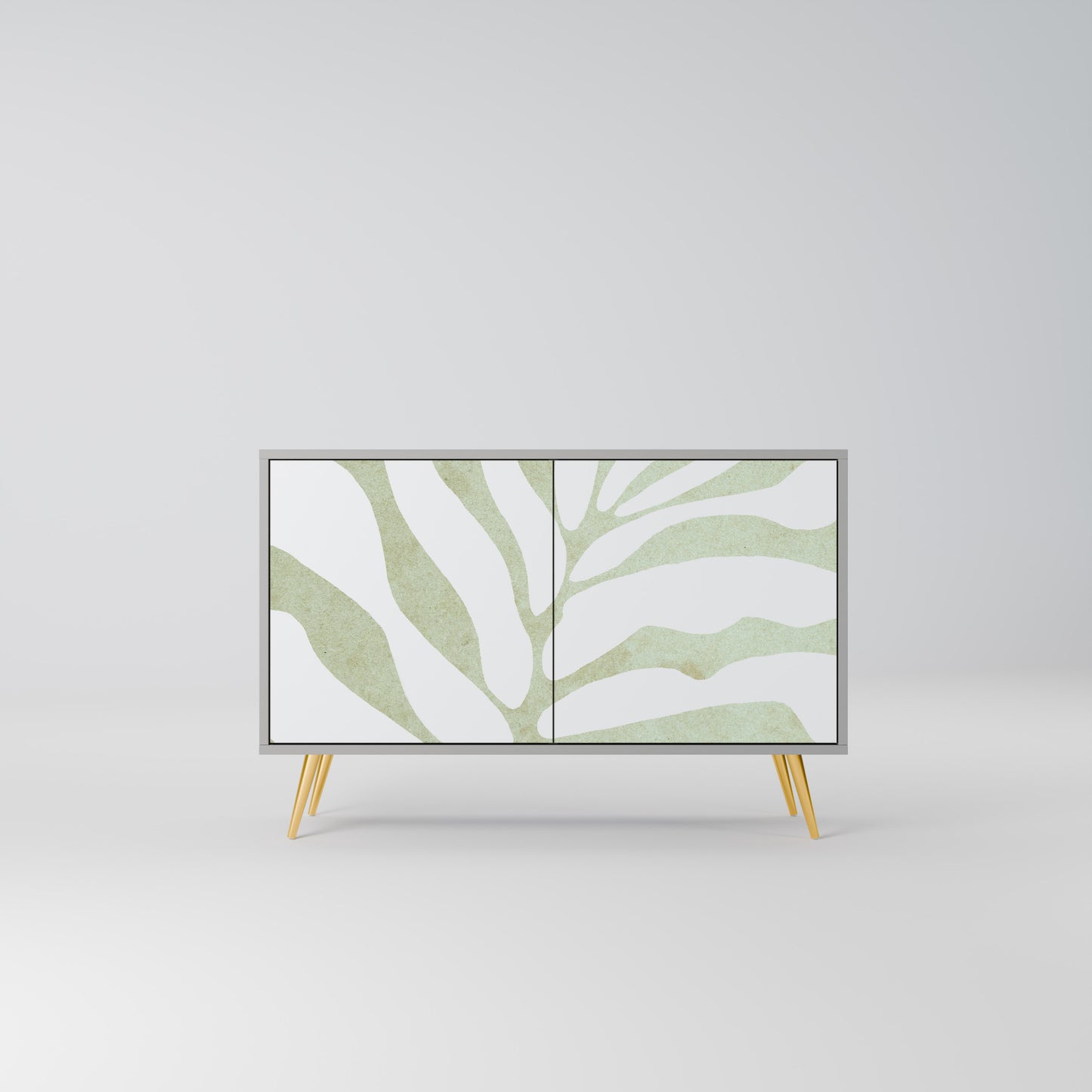BOTANICAL SPARK 2-Door Sideboard in Grey Finish