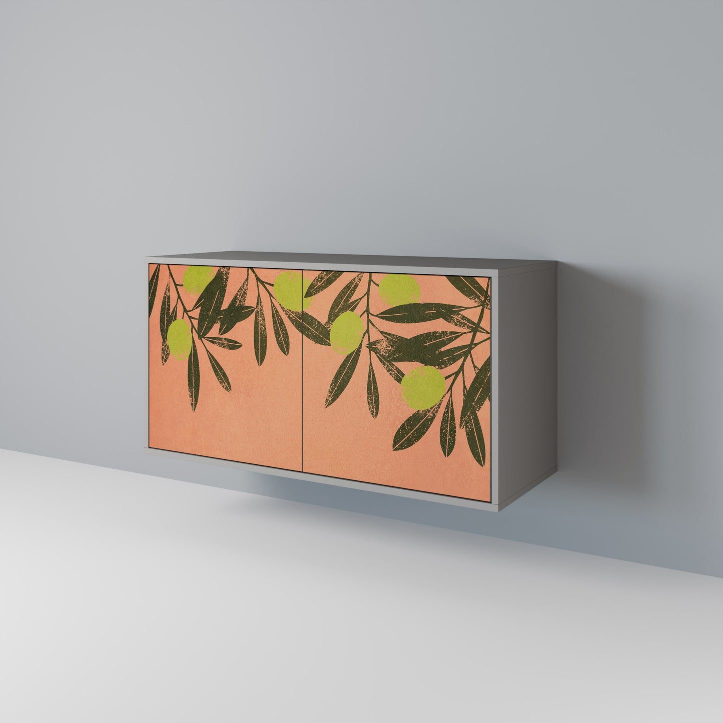 JUICY OLIVES 2-Door Sideboard in Grey Finish