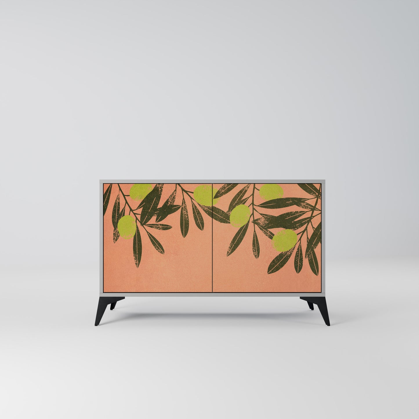 JUICY OLIVES 2-Door Sideboard in Grey Finish
