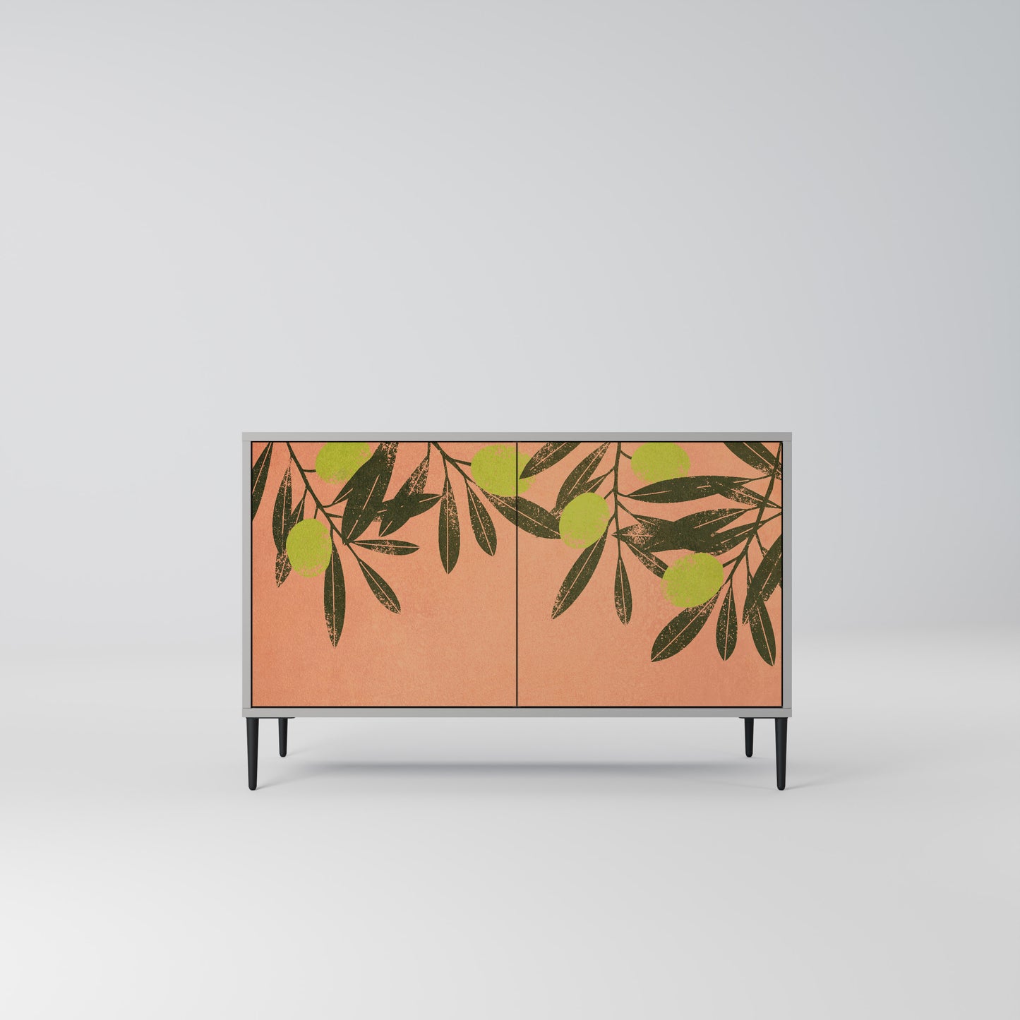 JUICY OLIVES 2-Door Sideboard in Grey Finish