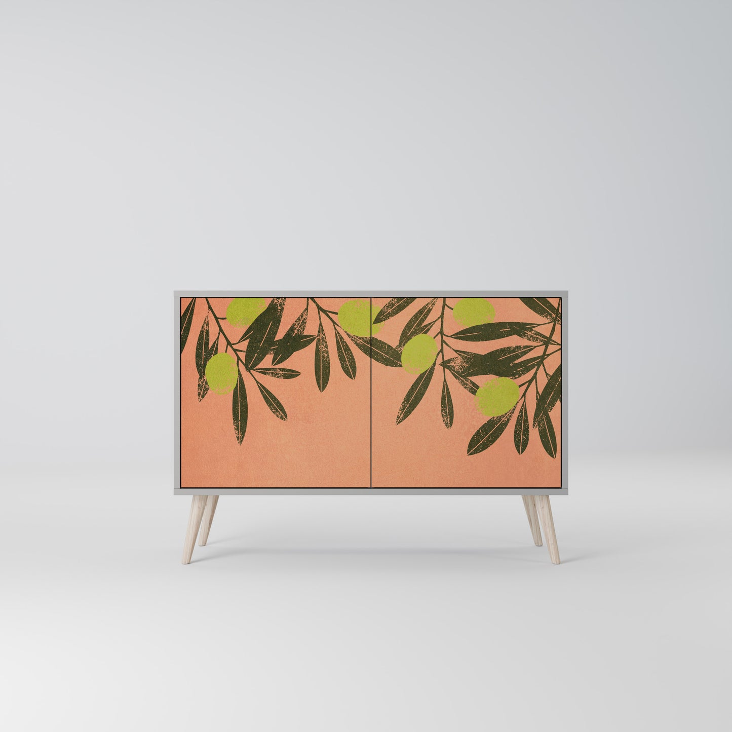 JUICY OLIVES 2-Door Sideboard in Grey Finish