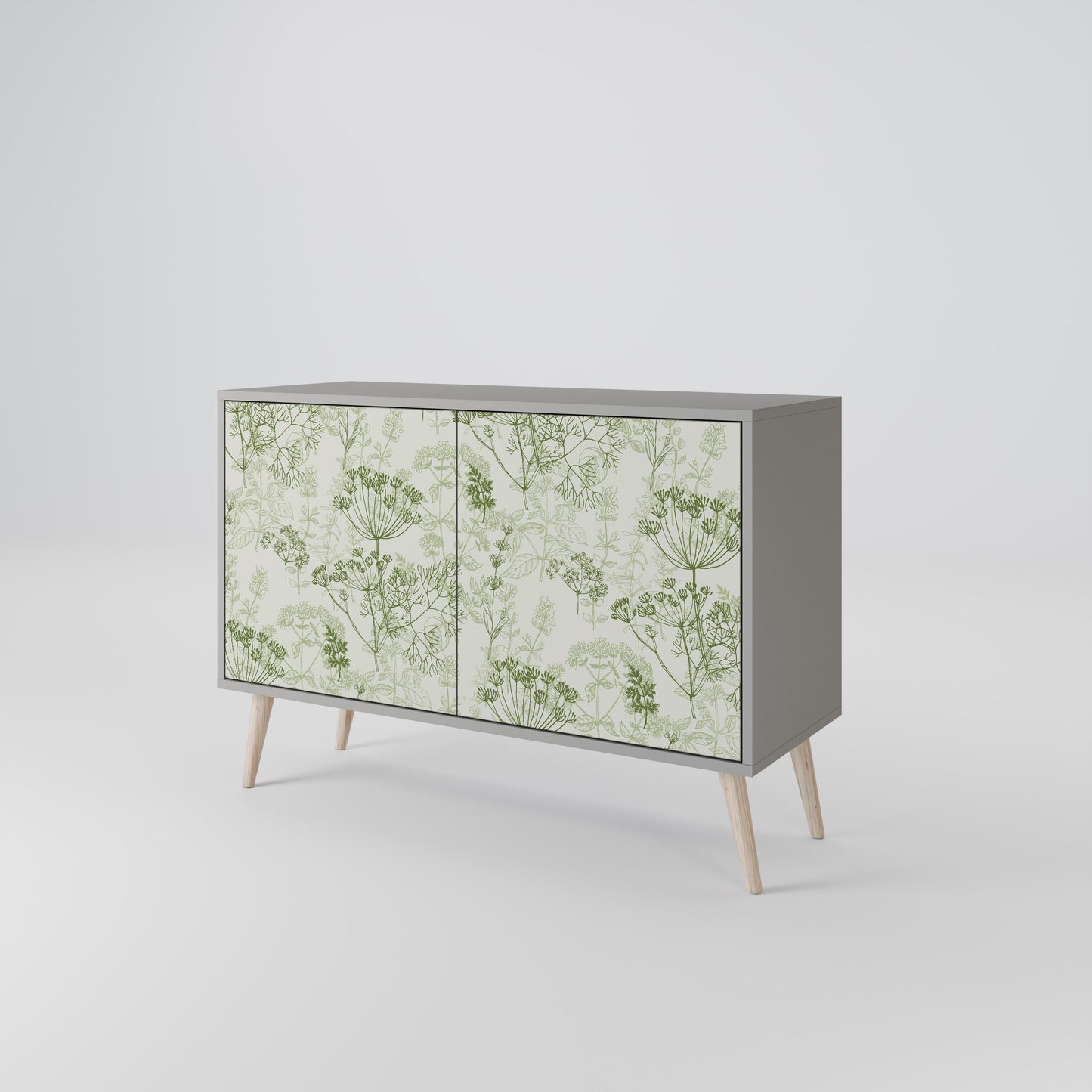 FENNEL BALDACHIN 2-Door Sideboard in Grey Finish