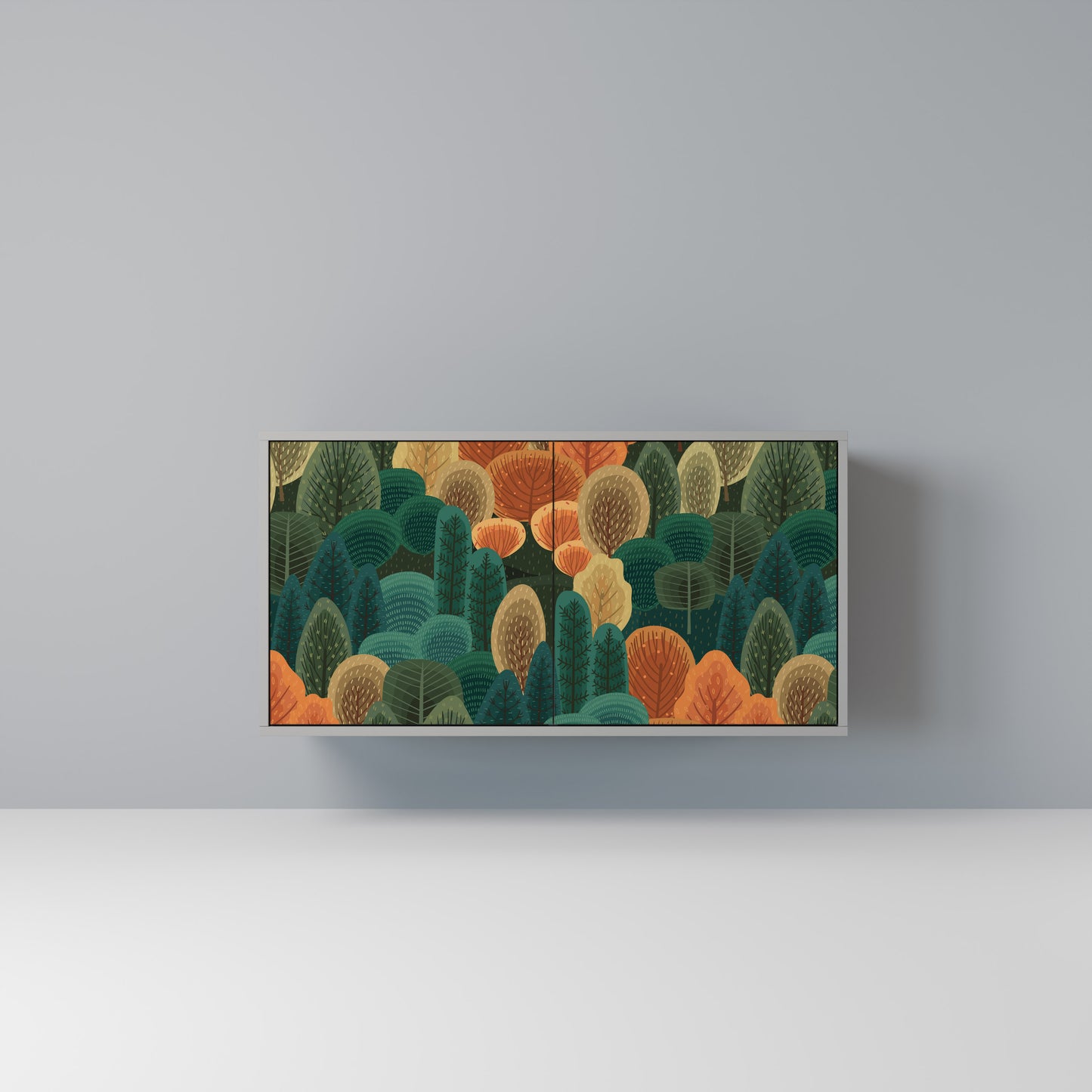 AUTUMN KALEIDOSCOPE 2-Door Sideboard in Grey Finish