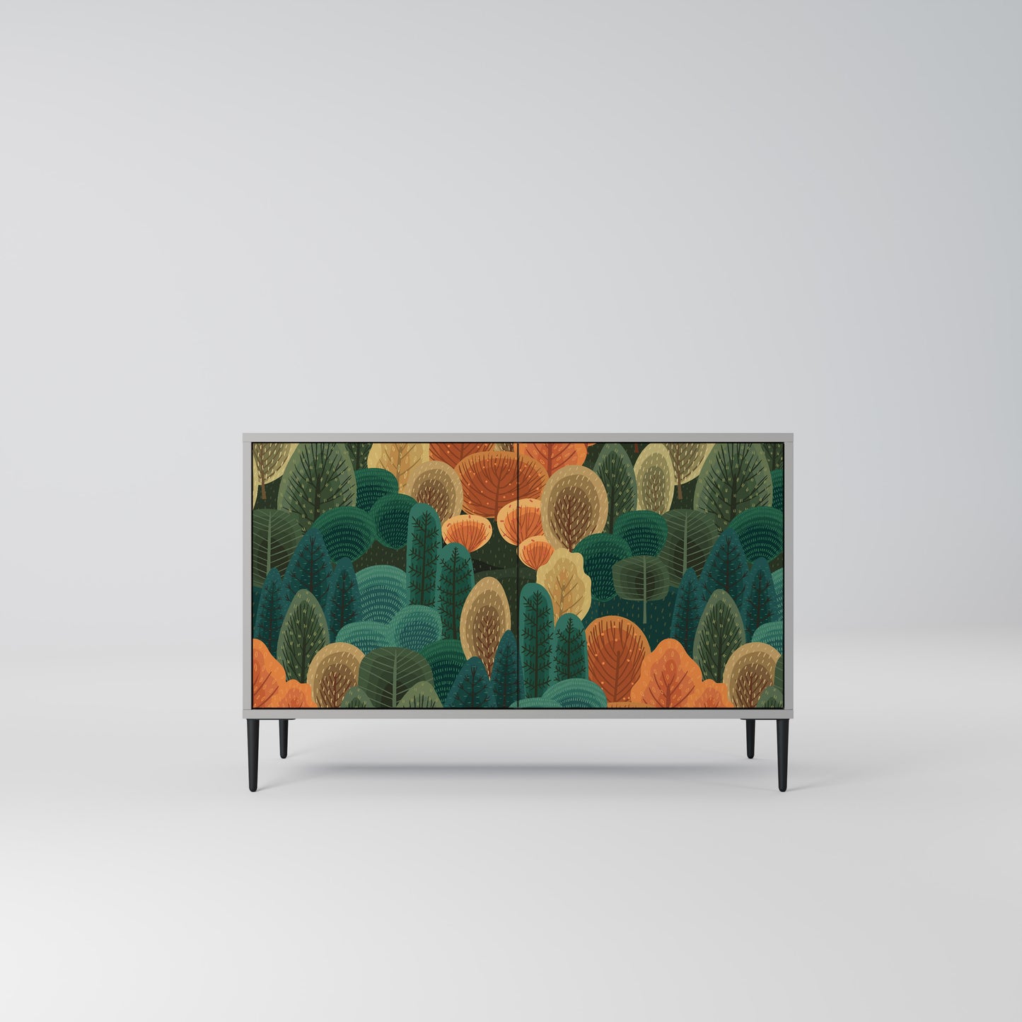AUTUMN KALEIDOSCOPE 2-Door Sideboard in Grey Finish