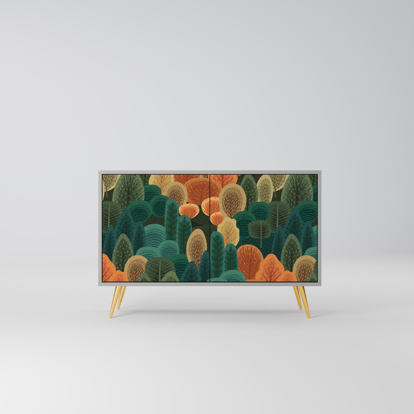 AUTUMN KALEIDOSCOPE 2-Door Sideboard in Grey Finish