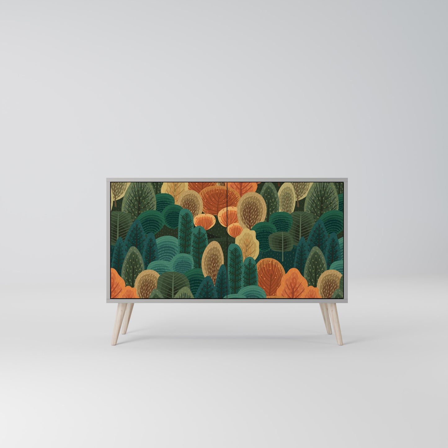 AUTUMN KALEIDOSCOPE 2-Door Sideboard in Grey Finish