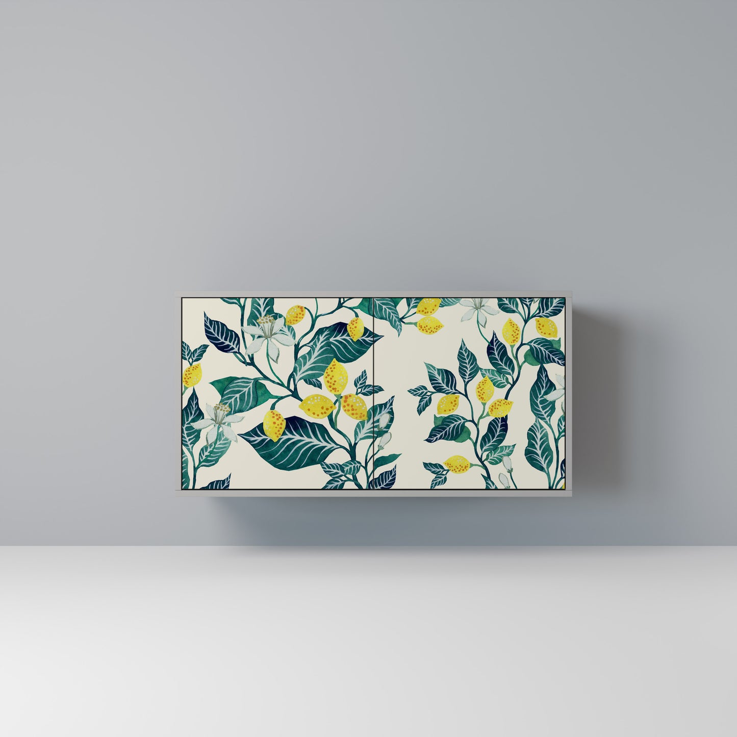 LEMON TREE 2-Door Sideboard in Grey Finish