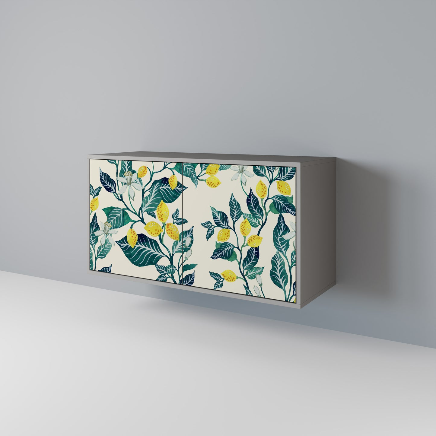 LEMON TREE 2-Door Sideboard in Grey Finish