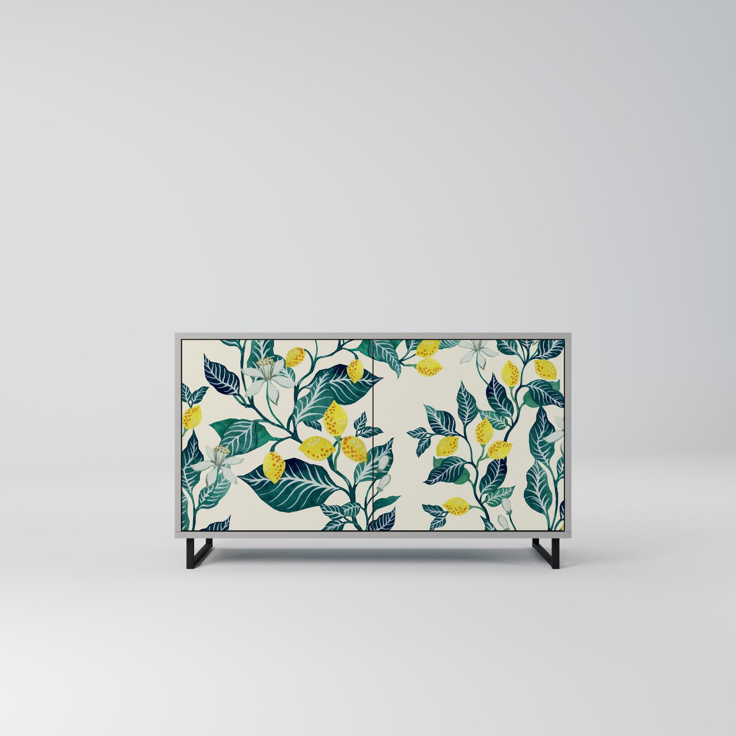 LEMON TREE 2-Door Sideboard in Grey Finish