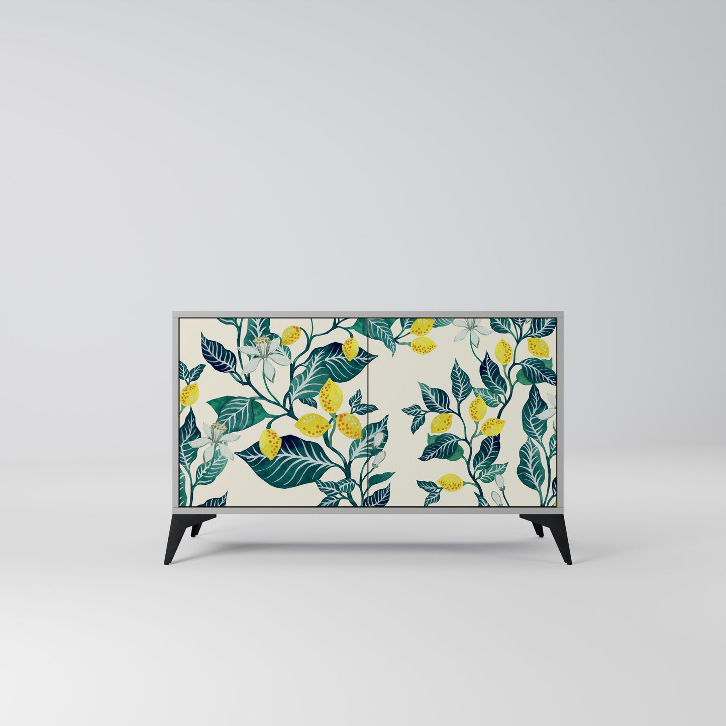 LEMON TREE 2-Door Sideboard in Grey Finish