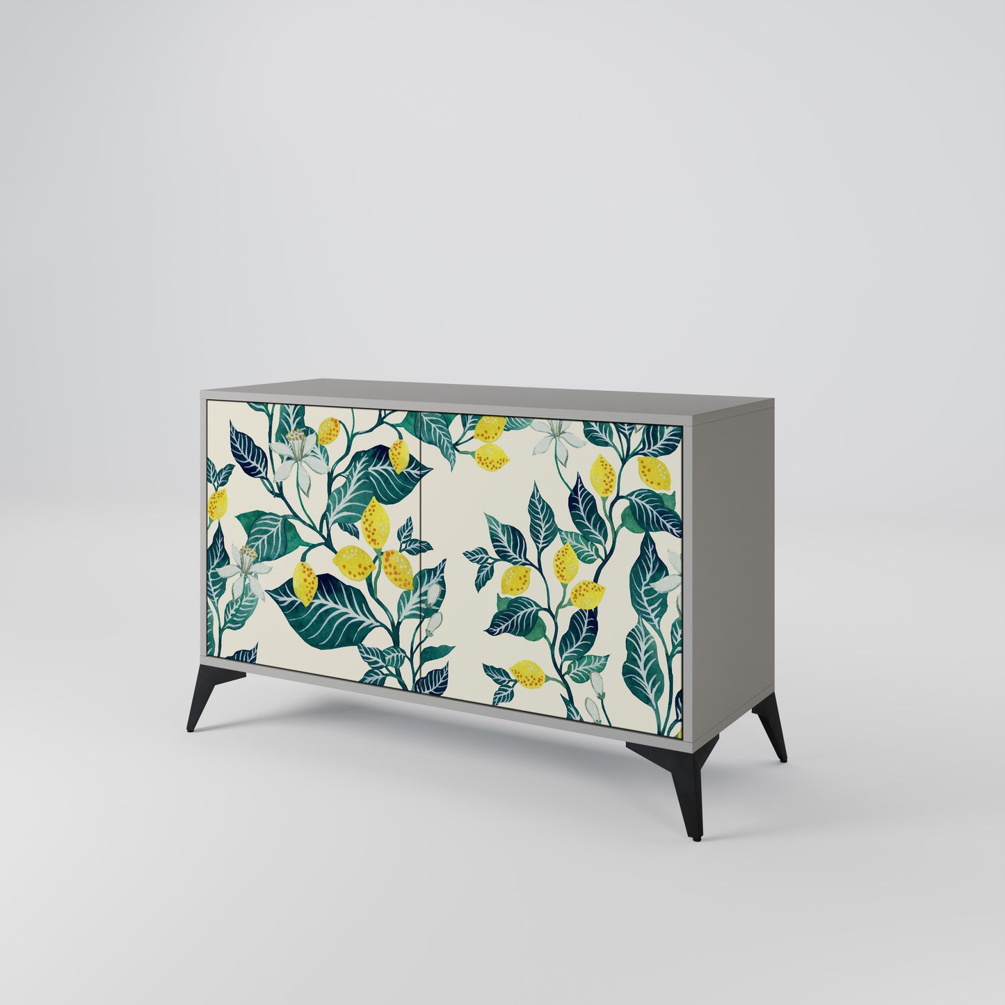 LEMON TREE 2-Door Sideboard in Grey Finish