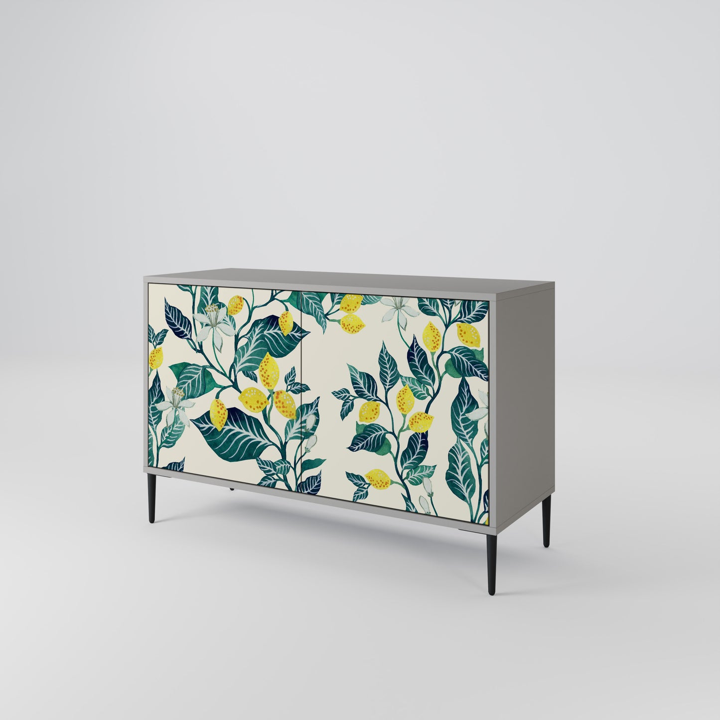 LEMON TREE 2-Door Sideboard in Grey Finish