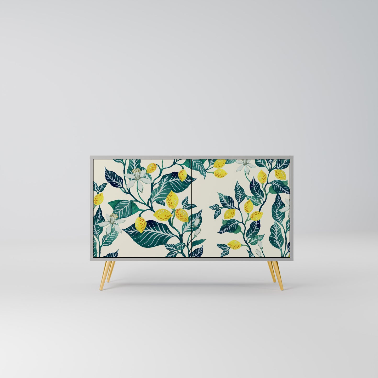 LEMON TREE 2-Door Sideboard in Grey Finish