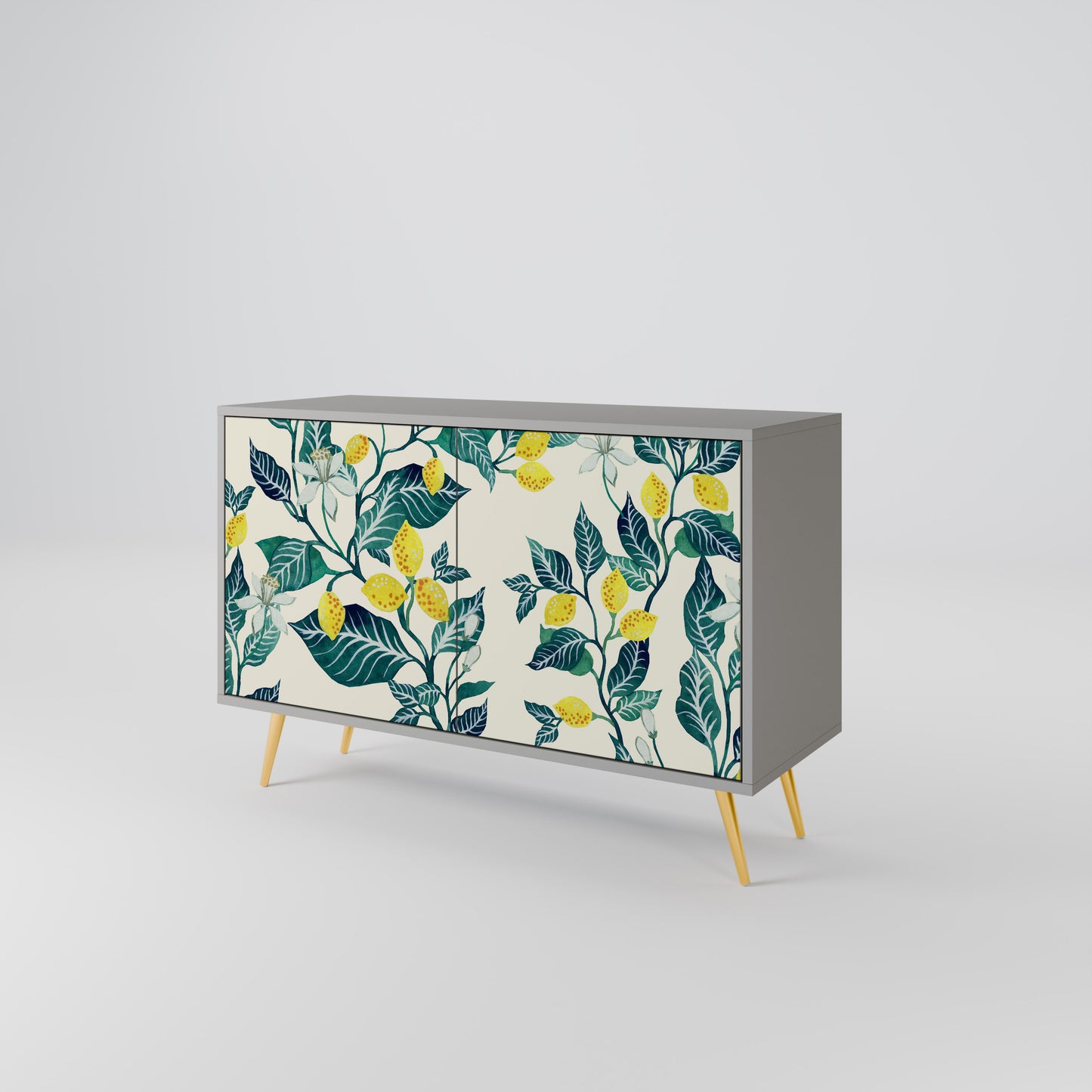 LEMON TREE 2-Door Sideboard in Grey Finish