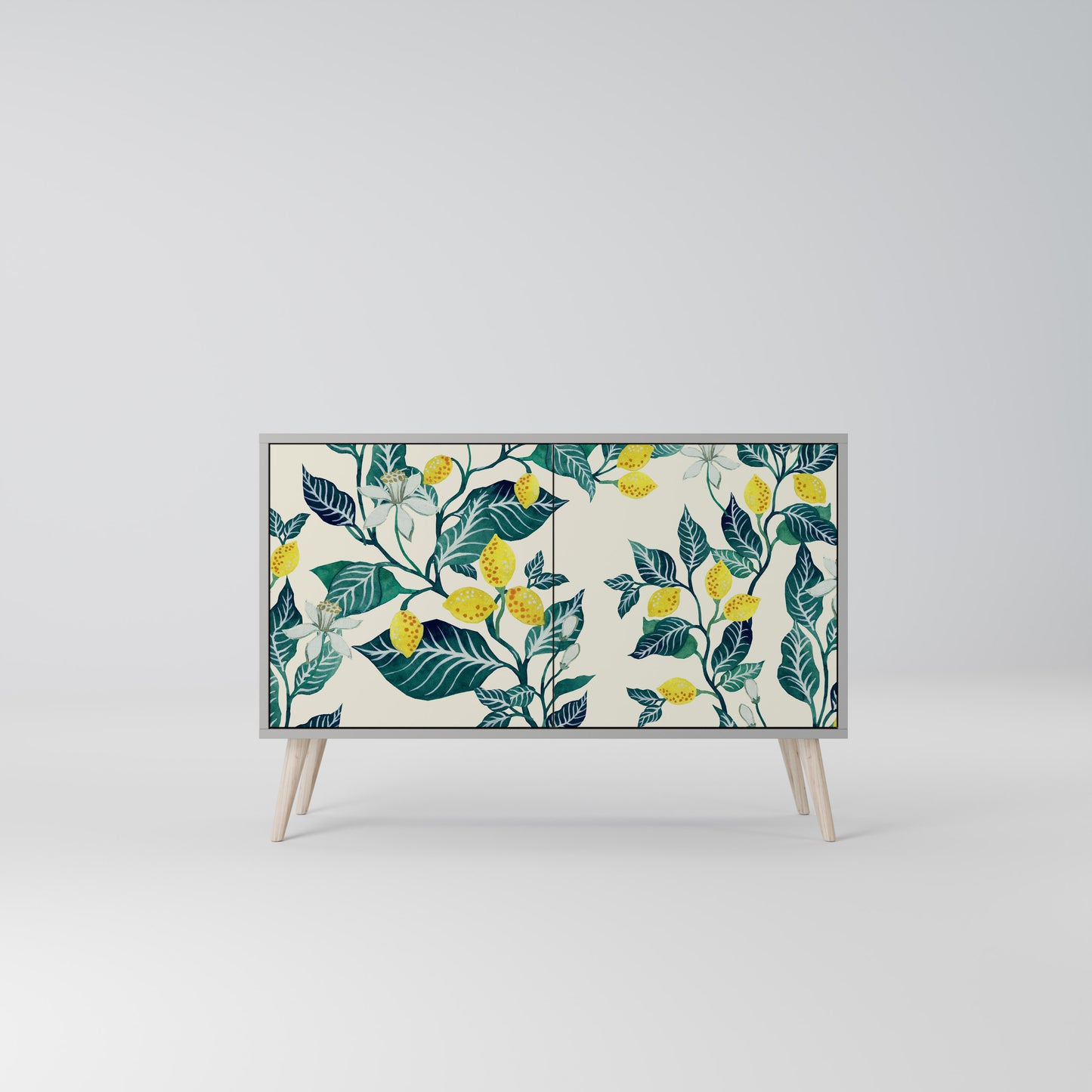 LEMON TREE 2-Door Sideboard in Grey Finish