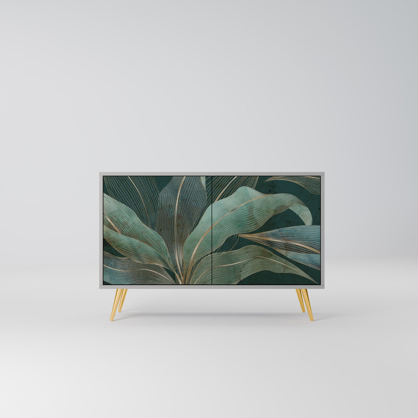 ROYAL GREEN 2-Door Sideboard in Grey Finish