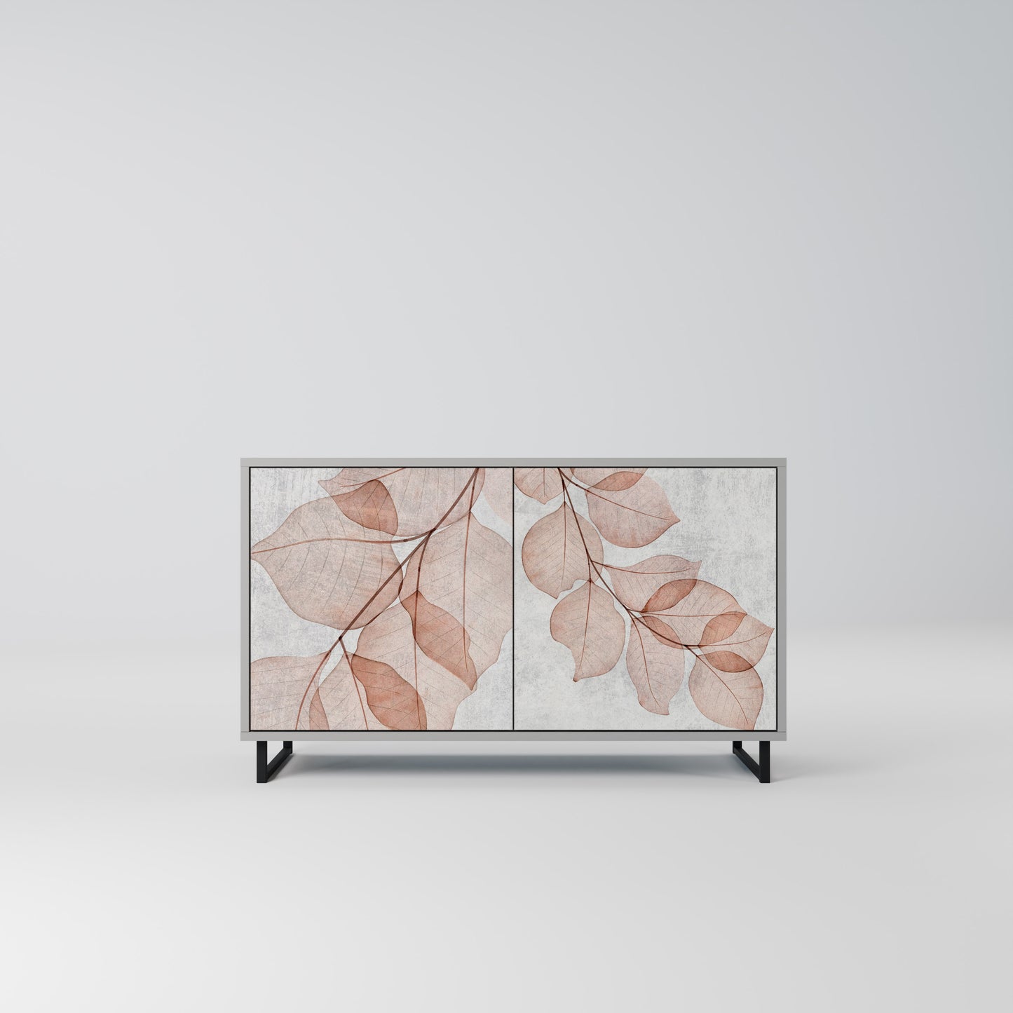 AUTUMN FRAGILITY 2-Door Sideboard in Grey Finish
