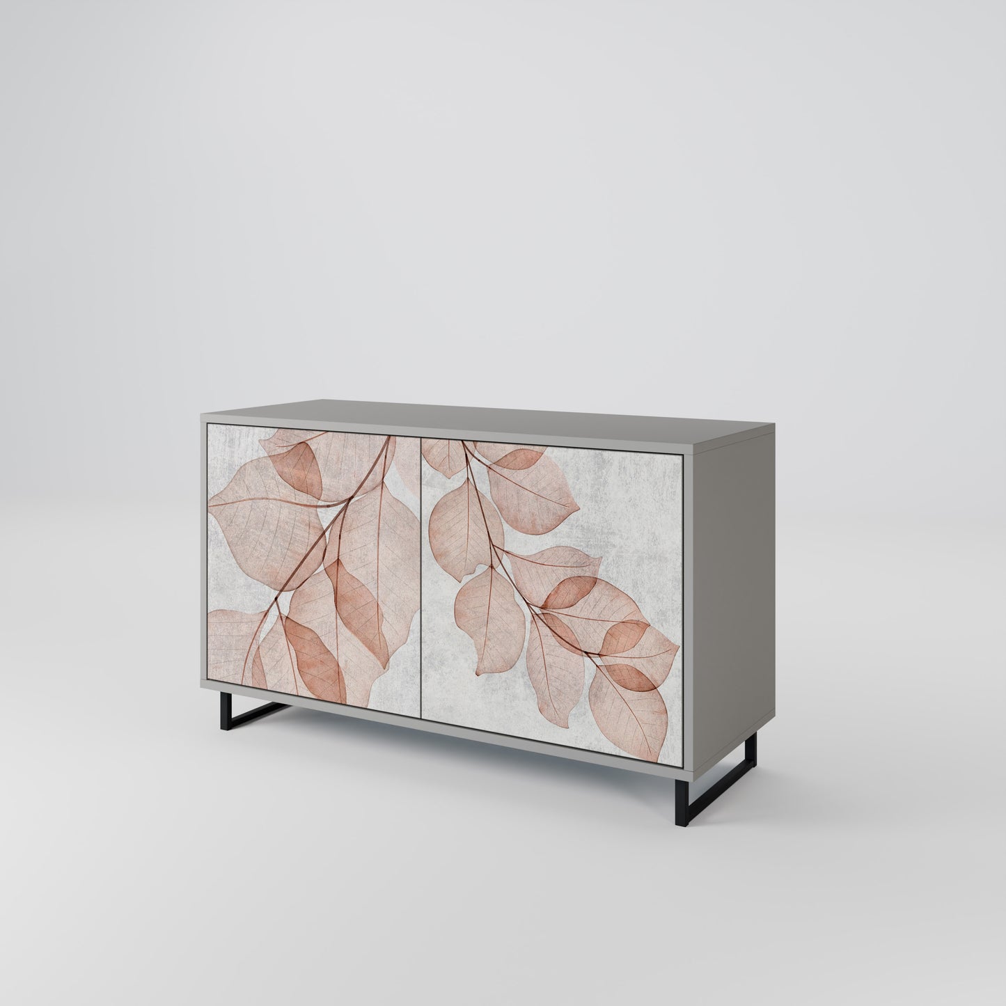 AUTUMN FRAGILITY 2-Door Sideboard in Grey Finish