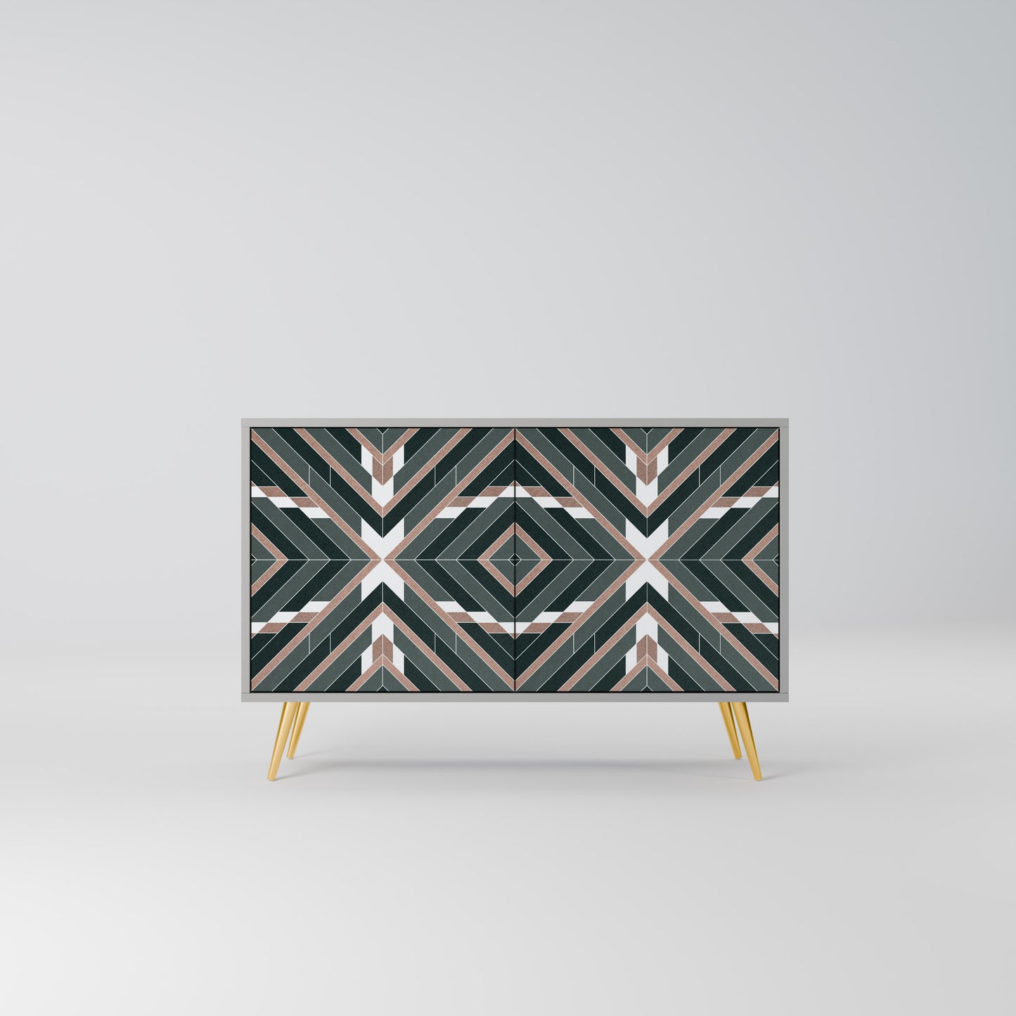 DIMENSION DELIGHTS 2-Door Sideboard in Grey Finish