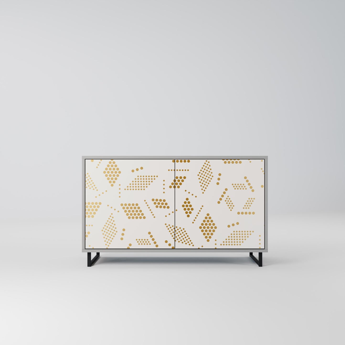 SPOTTED DAZE 2-Door Sideboard in Grey Finish