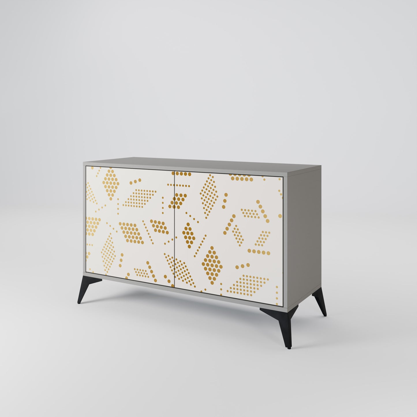 SPOTTED DAZE 2-Door Sideboard in Grey Finish