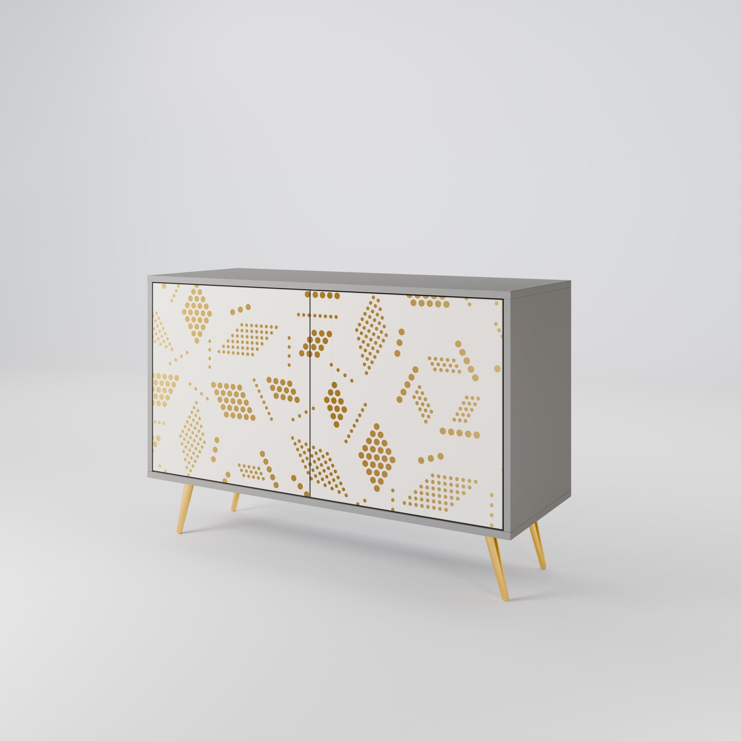 SPOTTED DAZE 2-Door Sideboard in Grey Finish